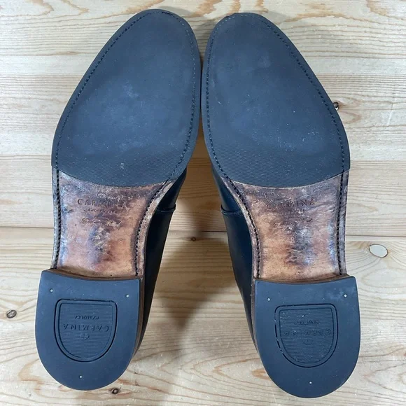 Carmina Single Monk Strap Leather Shoes Men’s8 UK 9 US Black Mallorca Spain